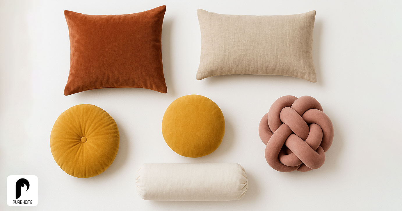 آشنایی با انواع کوسن مناسب برای مبل ال