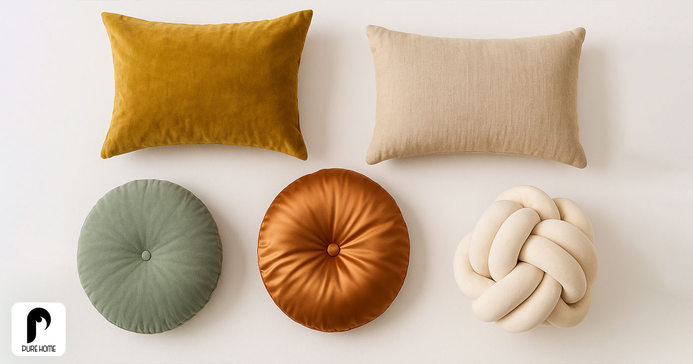 آشنایی با انواع کوسن مناسب برای مبل ال