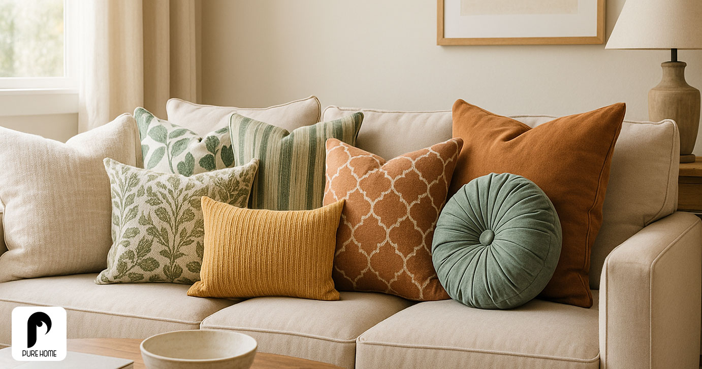 انتخاب کوسن مناسب برای دکوراسیون خانه